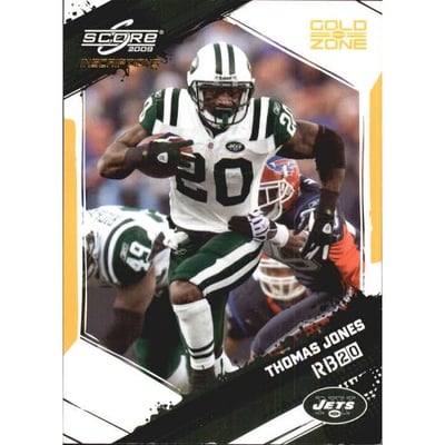 2009 Score Inscriptions Gold Zone #208 Thomas Jones