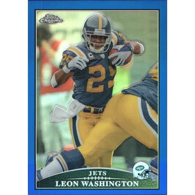 2009 Topps Chrome Blue Refractors #TC90 Leon Washington