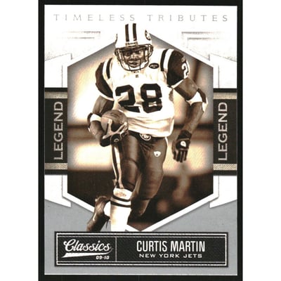 2010 Classics Timeless Tributes Silver #211 Curtis Martin