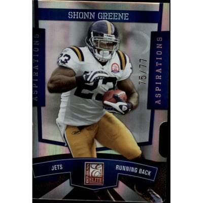 2010 Donruss Elite Aspirations #68 Shonn Greene/77
