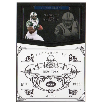 2010 Playoff National Treasures #105 Shonn Greene
