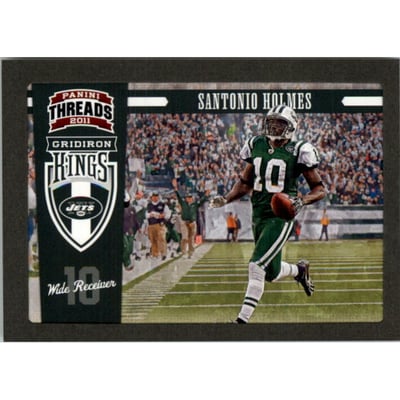 2011 Panini Threads Gridiron Kings Framed Green #39 Santonio Holmes