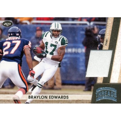 2011 Panini Threads Jerseys Prime #102 Braylon Edwards/99