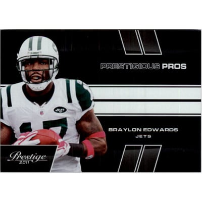 2011 Prestige Prestigious Pros Black #6 Braylon Edwards