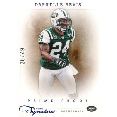2011 Prime Signatures Prime Proof Blue #41 Darrelle Revis