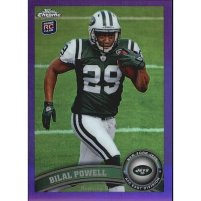 2011 Topps Chrome Purple Refractors #128 Bilal Powell