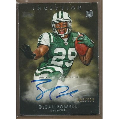 2011 Topps Inception #132 Bilal Powell AU/900 RC