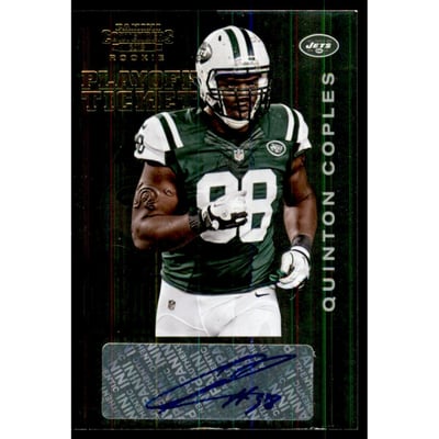 2012 Panini Contenders Playoff Ticket #177 Quinton Coples AU