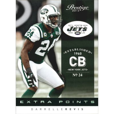 2012 Prestige Extra Points Green #128 Darrelle Revis