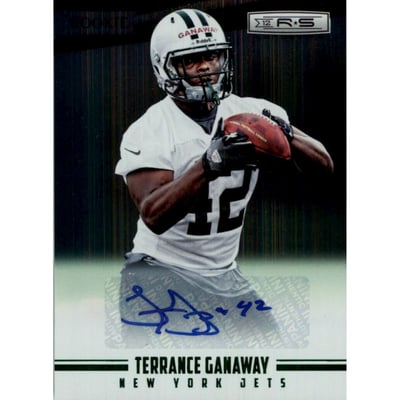 2012 Rookies and Stars Longevity Rookie Autographs Emerald #209 Terrance Ganaway/99