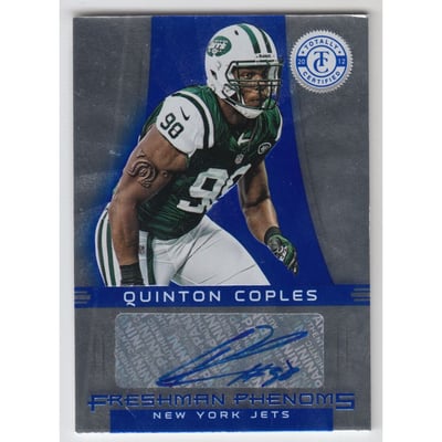 2012 Totally Certified Blue #161 Quinton Coples AU/99