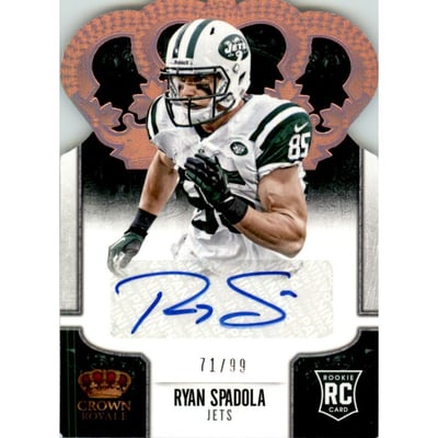 2013 Crown Royale Rookie Signatures Bronze Holofoil #187 Ryan Spadola/99