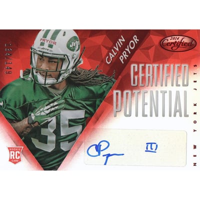 2014 Certified Potential Autographs Mirror Red #PCP Calvin Pryor/149