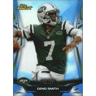 2014 Finest Blue Refractors #64 Geno Smith