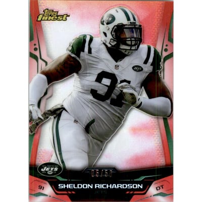 2014 Finest Red Refractors #63 Sheldon Richardson