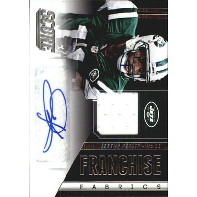 2014 Panini Hot Rookies Score Franchise Fabrics Autographs #FFJK Jeremy Kerley