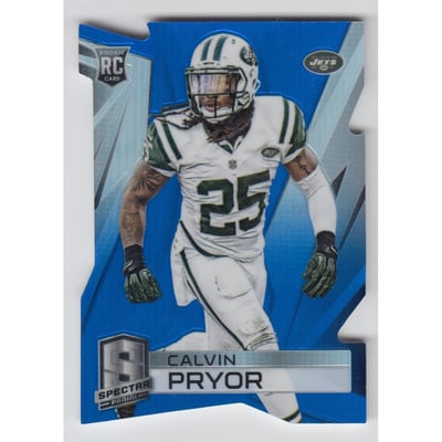 2014 Panini Spectra Prizms Blue Die Cut #181 Calvin Pryor