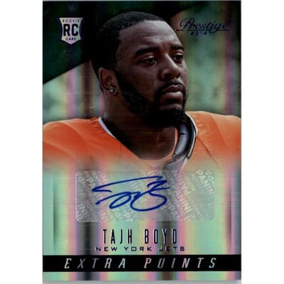 2014 Prestige Extra Points Blue Autographs #286 Tajh Boyd
