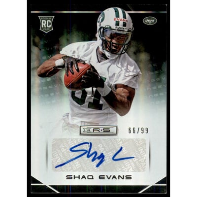 2014 Rookies and Stars Rookie Autographs Longevity Holofoil #182 Shaq Evans/99