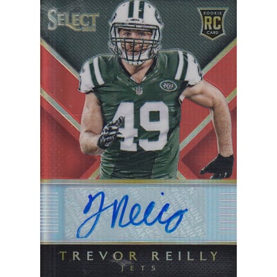 2014 Select Rookie Autographs Prizm Orange #RATRE Trevor Reilly/35