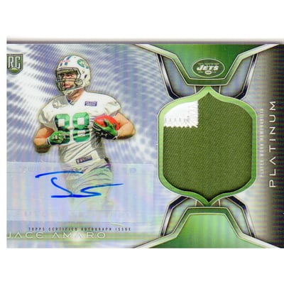 2014 Topps Platinum Rookie Patch Autographs Refractors #ARPJA Jace Amaro