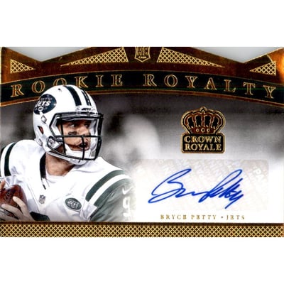 2015 Crown Royale Rookie Royalty Signatures Gold #RRSBP Bryce Petty/75