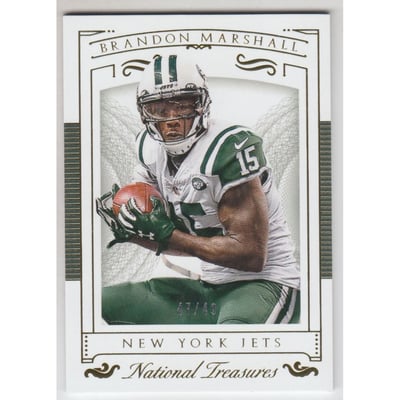 2015 Panini National Treasures Gold #19 Brandon Marshall