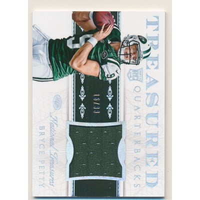 2015 Panini National Treasures Treasured Quarterbacks Materials #TQBBP Bryce Petty/99