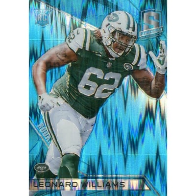 2015 Panini Spectra Neon Blue #119 Leonard Williams