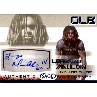 2015 SAGE Autographs Platinum #37 Lorenzo Mauldin