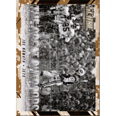 2015 Score The Great Outdoors Desert Camo #5 Joe Namath