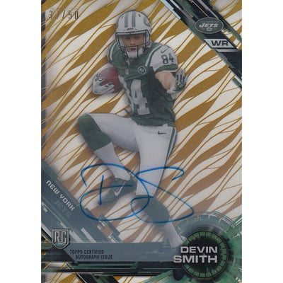 2015 Topps High Tek Autographs Gold Diffractor #38 Devin Smith
