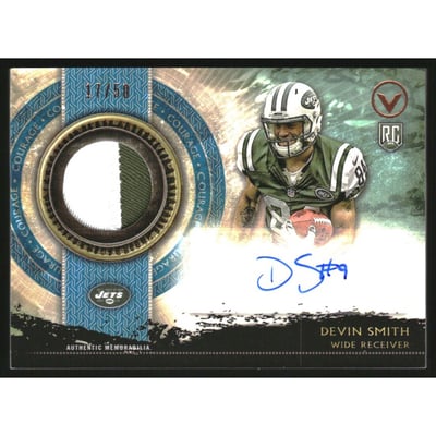 2015 Topps Valor Shield of Honor Patch Autographs Courage #SHADS Devin Smith