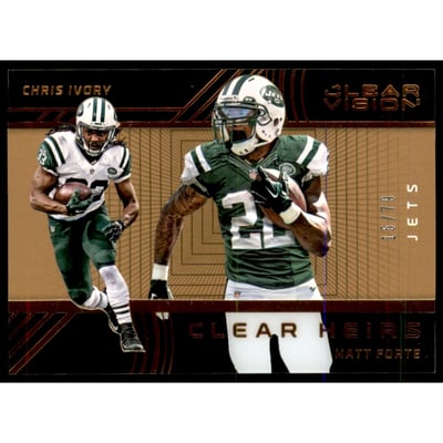 2016 Panini Clear Vision Clear Heirs Bronze #18 Matt Forte/Chris Ivory