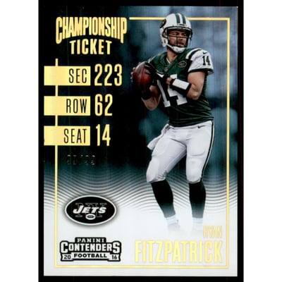 2016 Panini Contenders Championship Ticket #61 Ryan Fitzpatrick