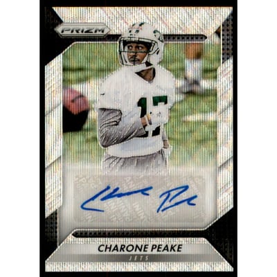 2016 Panini Prizm Rookie Autographs Prizms Blue Wave #2 Charone Peake