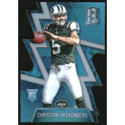 2016 Panini Spectra Neon Blue Die Cut #154 Christian Hackenberg