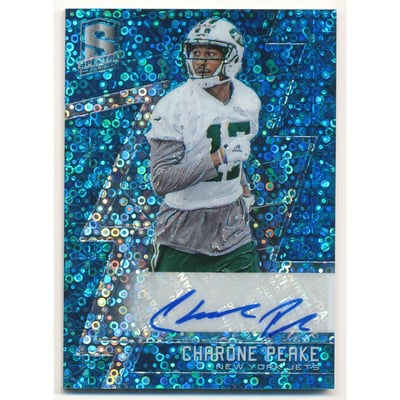 2016 Panini Spectra Neon Blue #230 Charone Peake AU