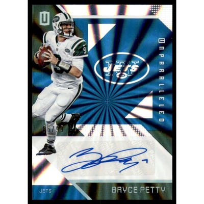 2016 Panini Unparalleled Autographs Blue #71 Bryce Petty/99