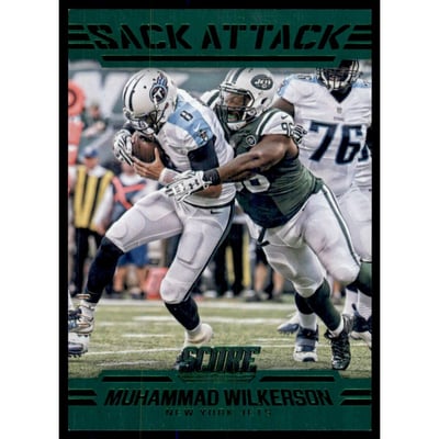 2016 Score Sack Attack Jumbo Green #6 Muhammad Wilkerson