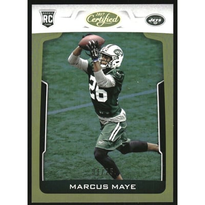 2017 Certified Mirror Gold #175 Marcus Maye
