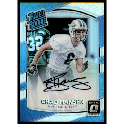 2017 Donruss Optic Rated Rookies Autographs Holo #163 Chad Hansen/99