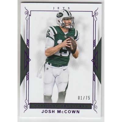 2017 Panini National Treasures Purple #60 Josh McCown
