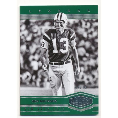 2017 Panini Plates and Patches #119 Don Maynard RET
