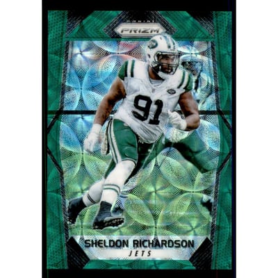 2017 Panini Prizm Prizms Green Scope #168 Sheldon Richardson