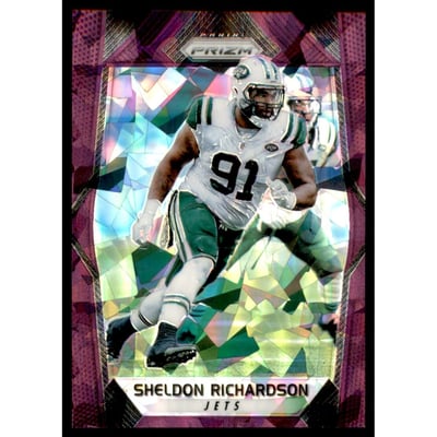2017 Panini Prizm Prizms Purple Crystals #168 Sheldon Richardson