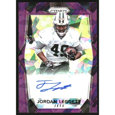2017 Panini Prizm Rookie Autographs Prizms Purple Crystals #RAJL Jordan Leggett