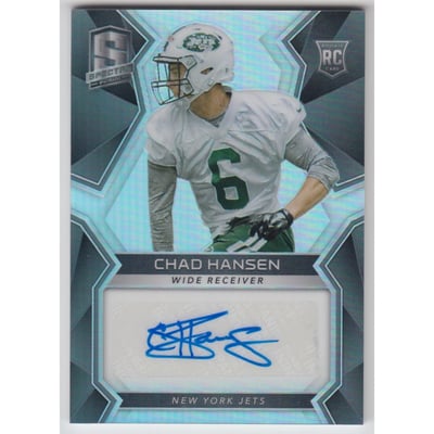 2017 Panini Spectra #197 Chad Hansen AU RC