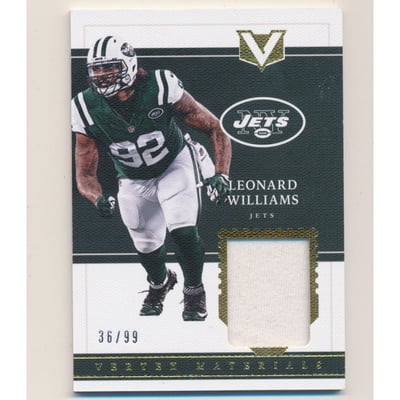 2017 Panini Vertex Vertex Materials #36 Leonard Williams/99