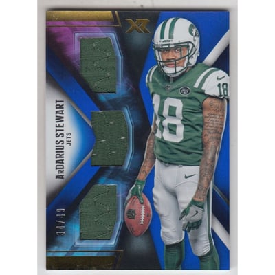 2017 Panini XR Rookie Triple Threats Materials Blue #35 ArDarius Stewart